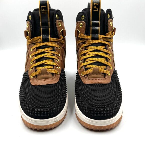 Nike Duckboot Ale Brown Black Gold Tone Duck Boot Boots - Picture 2 of 10